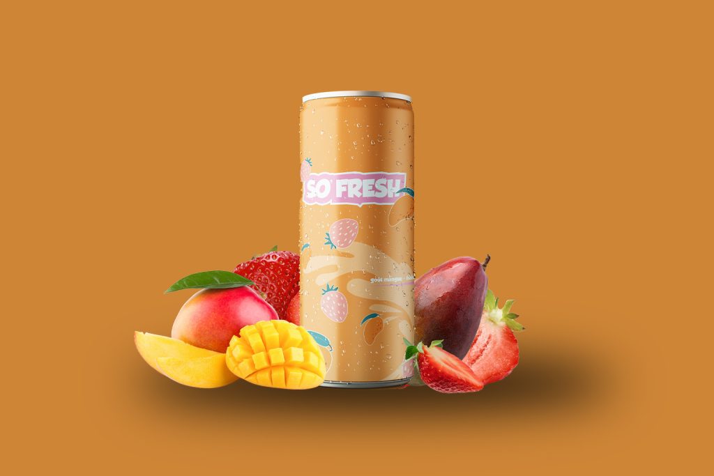mangue fraise boisson énergisante