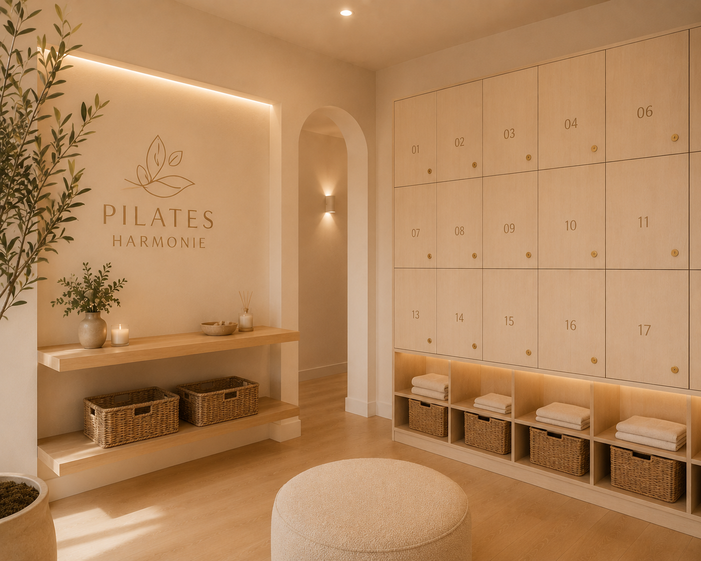 Casier du studio Pilates harmonie